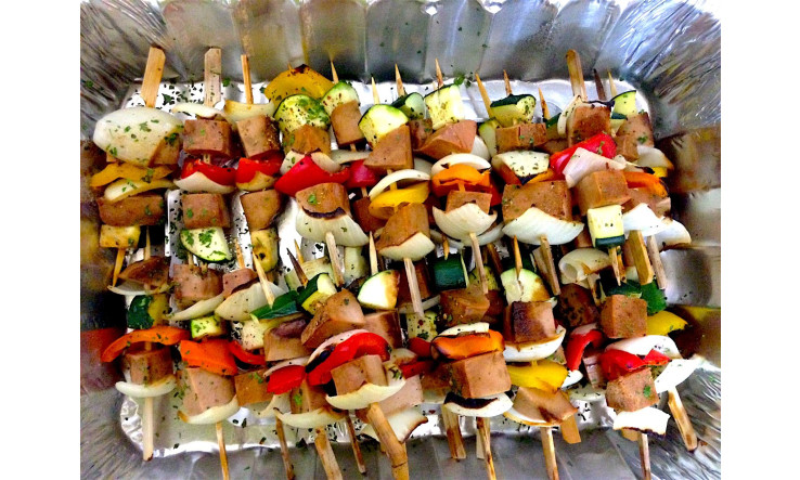 Brochettes véganes à l’Orientale