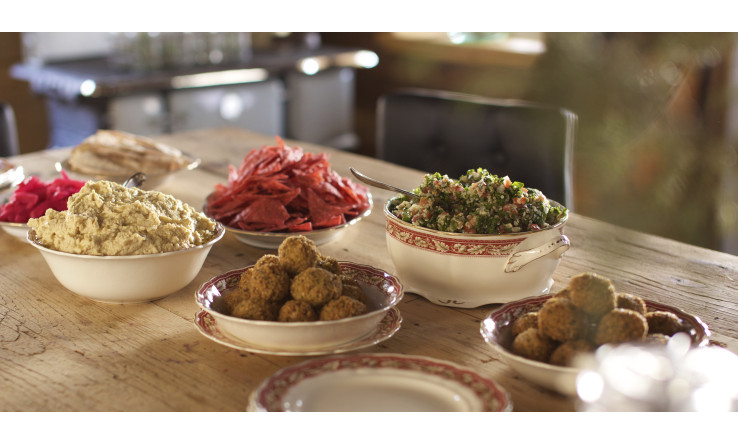 Falafels, hummus & taboulé