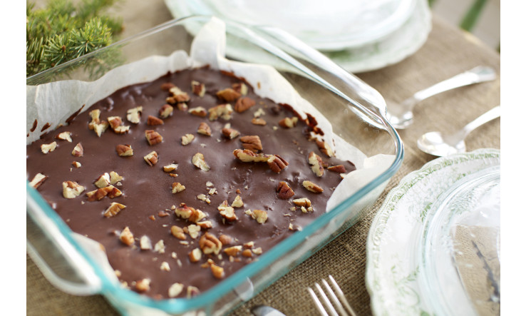 Barres gourmandes aux pacanes & Chocolat noir