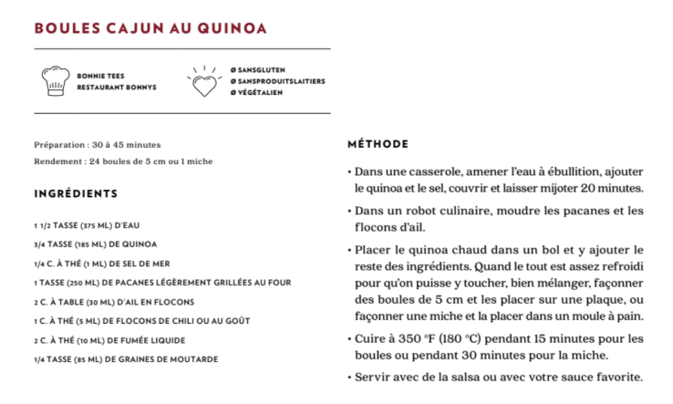Boules cajun au quinoa