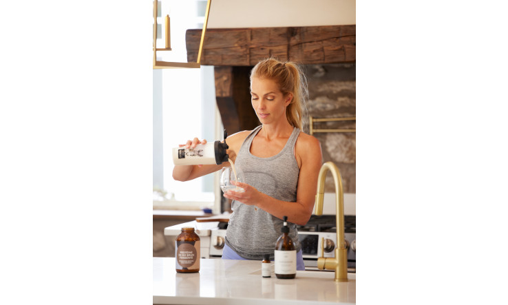 Jacynthe et shake protéines