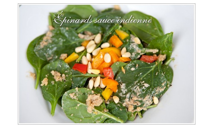 WOW: Épinards, sauce indienne