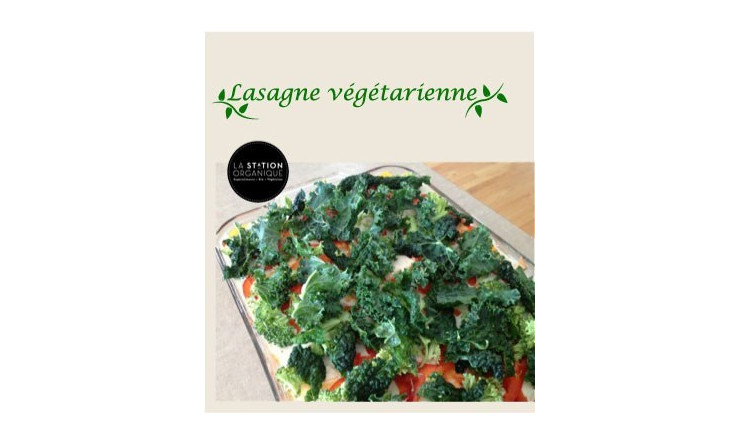 Lasagne végétarienne santé (kale, courge) sans gluten, sans lactose