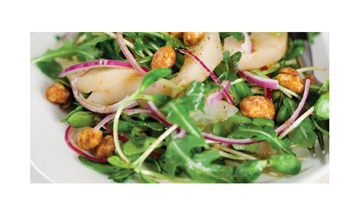 Salade de roquette sauce à la mangue