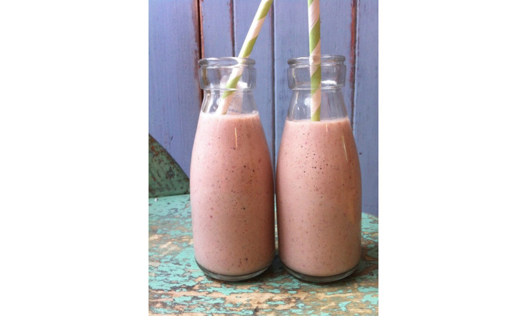 Smoothie fraise-chococo!