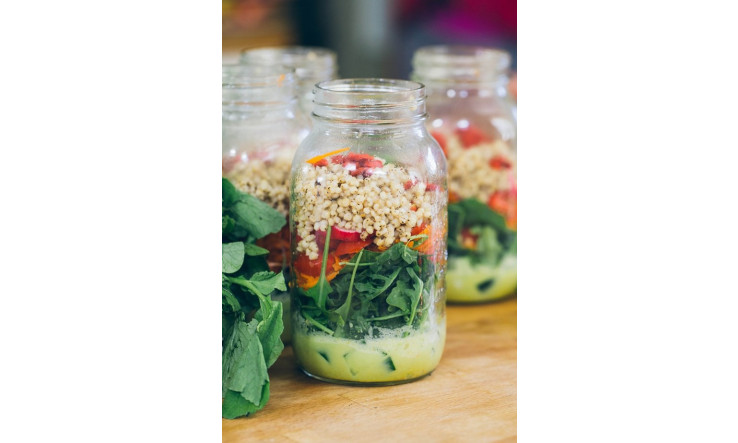 Salade en pot Mason