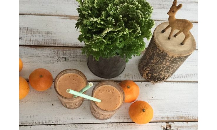 Smoothie clémentines, canneberges & curcuma