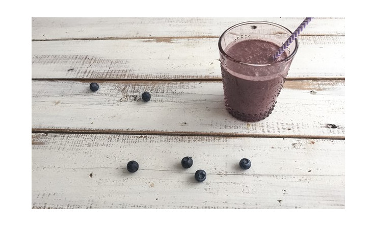 Smoothie bleuets enrobés de chocolat