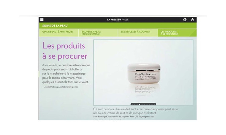 Les Soins de Jacynthe dans les blogues, journaux et magazines!