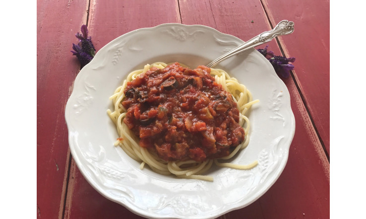 Sauce à spaghetti aux lentilles
