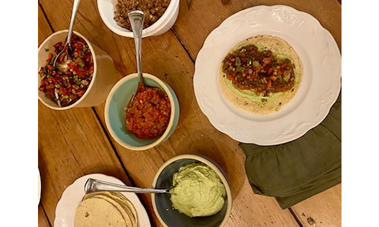 Tacos et ses garnitures  